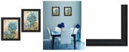 Trendy Decor 4U Paris Blue Collection By Ed Wargo, Printed Wall Art, Ready to hang, Black Frame, 30" x 19"